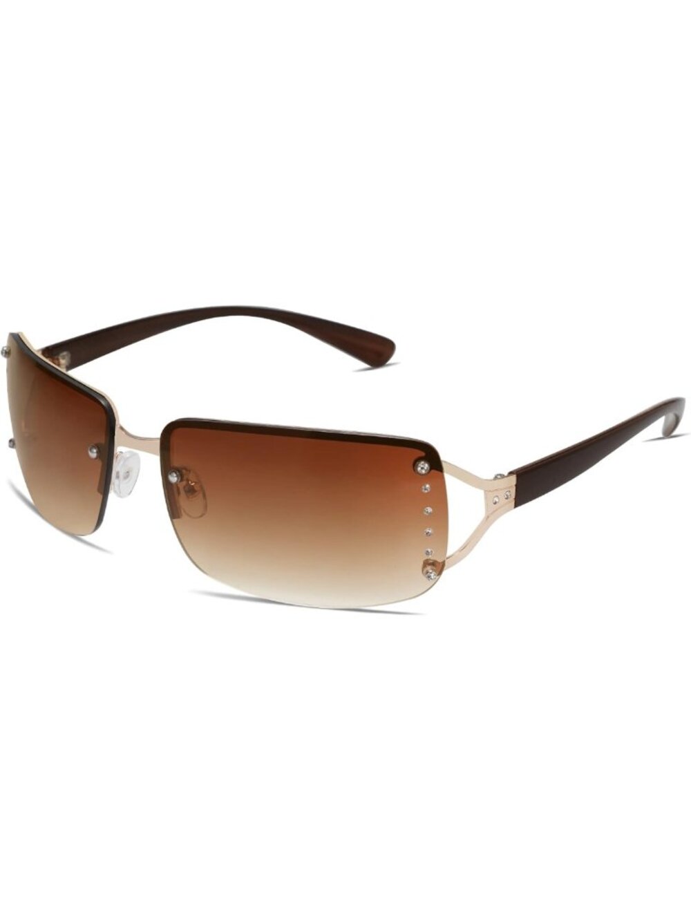 Chic Rimless Rectangle Sunglasses for Women - Trendy UV Protection Eyewear